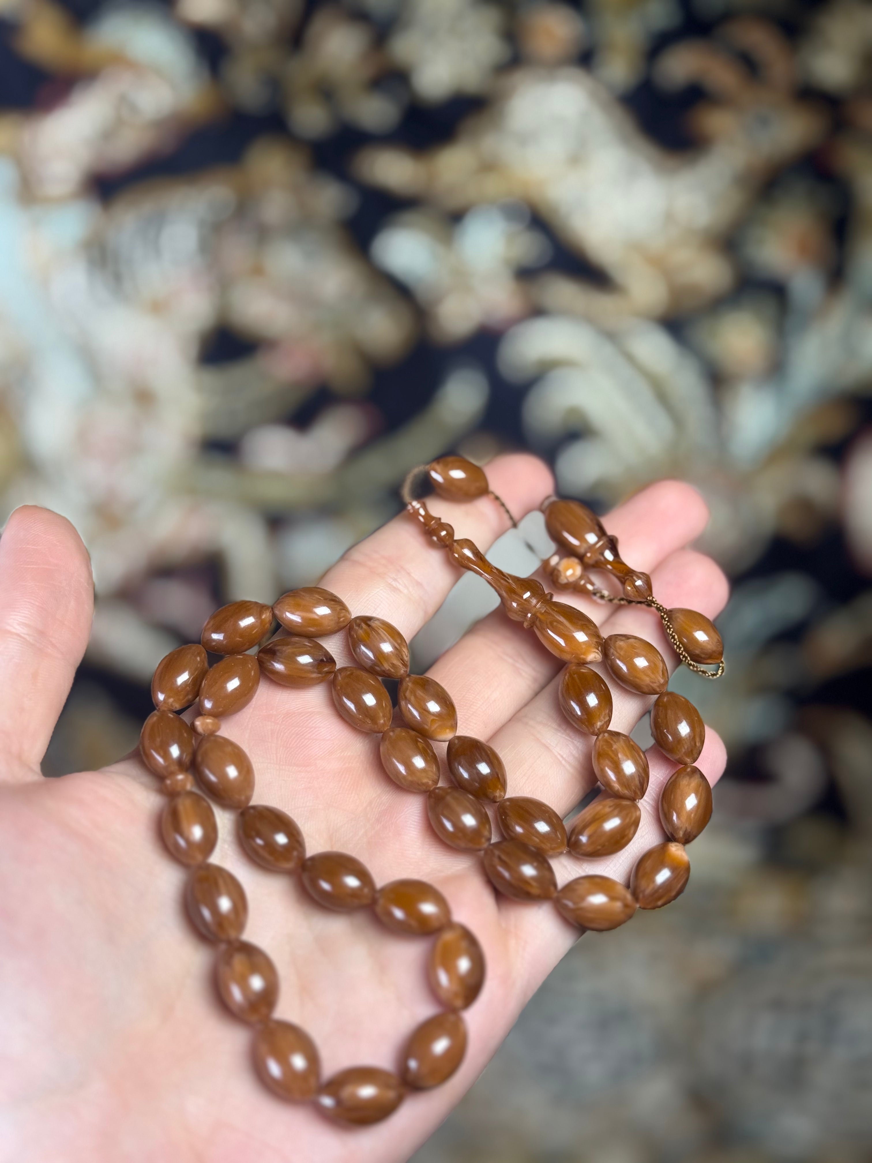 مسباح بكلايت خشبي معرق